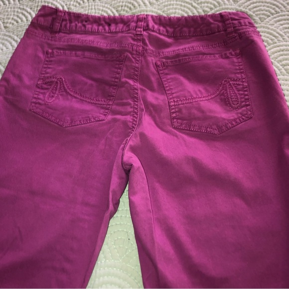 Apt 9 Magenta Purple Skinny Leg Jeans Modern Fit - Picture 3 of 3